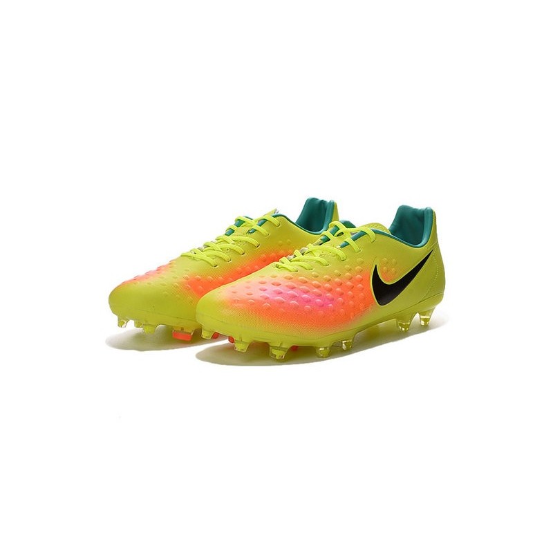 2016 Nike - Crampons Nike Magista Opus II FG Volt Noir Orange