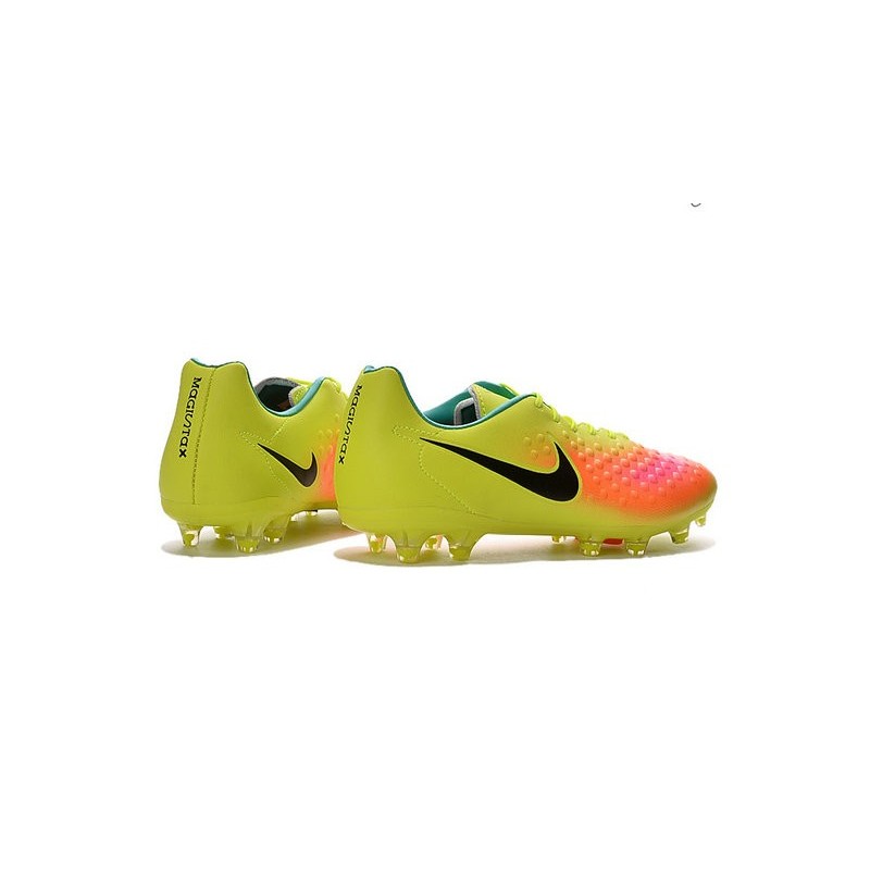 2016 Nike - Crampons Nike Magista Opus II FG Volt Noir Orange