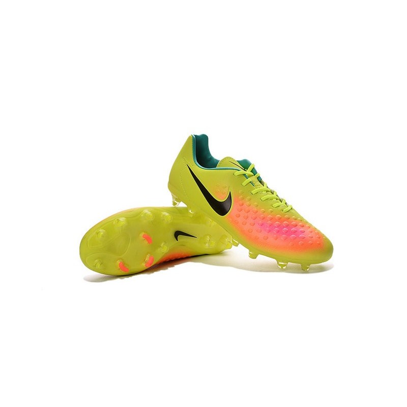 2016 Nike - Crampons Nike Magista Opus II FG Volt Noir Orange