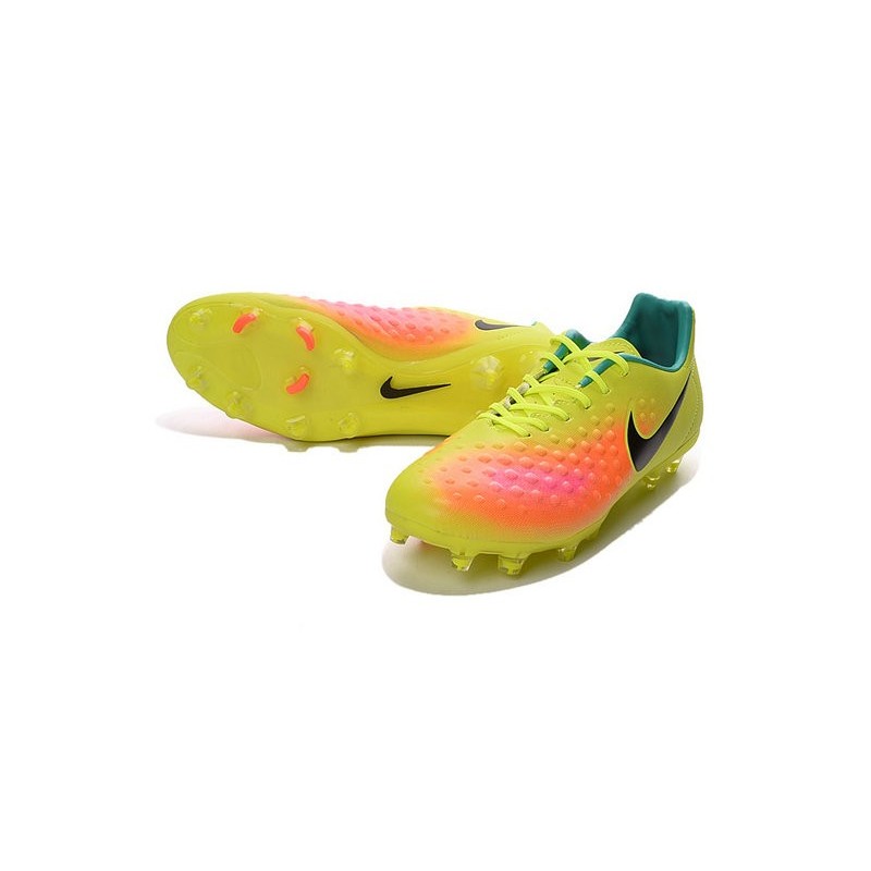 2016 Nike - Crampons Nike Magista Opus II FG Volt Noir Orange
