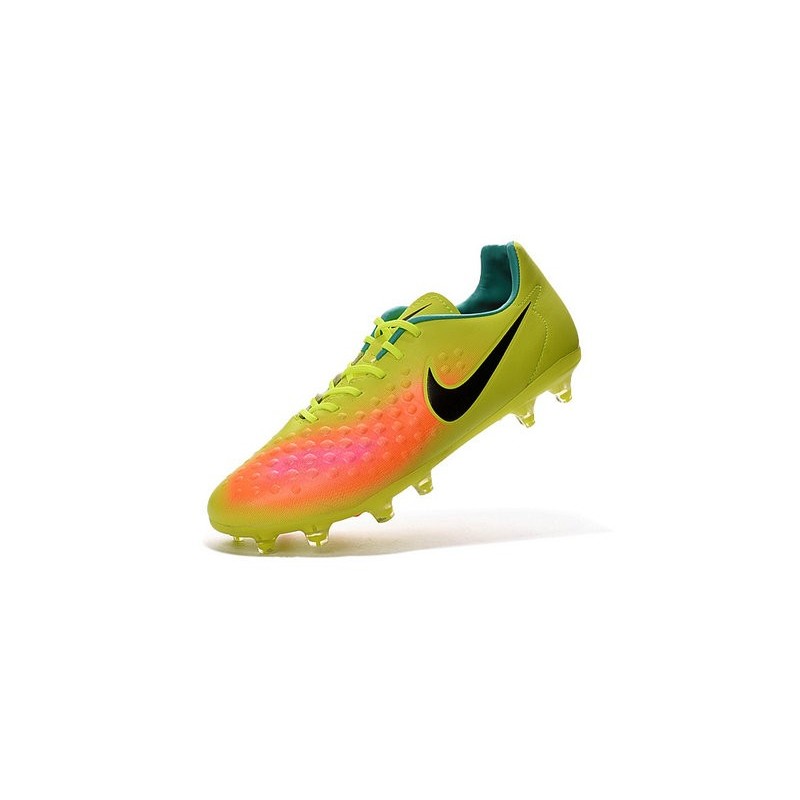 2016 Nike - Crampons Nike Magista Opus II FG Volt Noir Orange