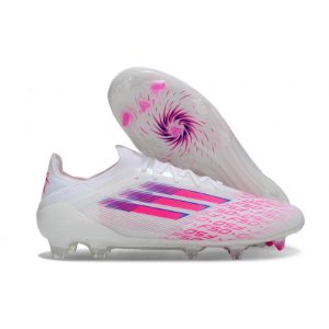Chaussure Adidas F50 Elite FG Blanc Ftwr Rose Lucide