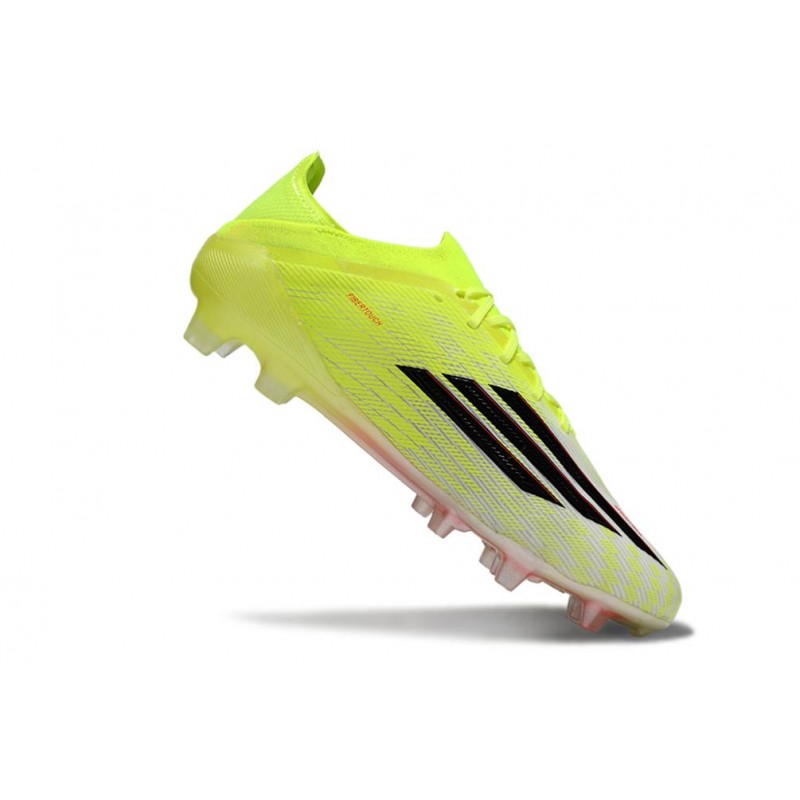 Chaussure Adidas F50 Elite FG Jaune Noir
