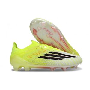 Chaussure Adidas F50 Elite FG Jaune Noir