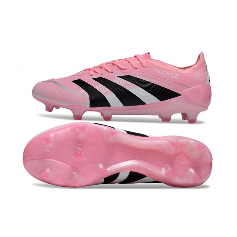 Chaussure de foot adidas Predator Elite FG Rose Noir
