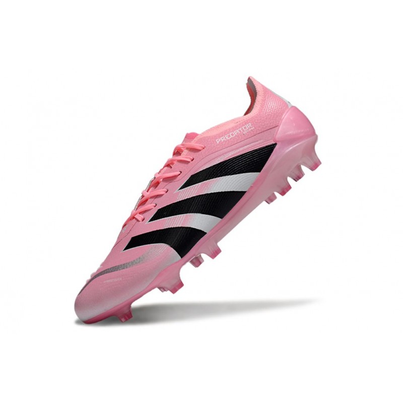 Chaussure de foot adidas Predator Elite FG Rose Noir