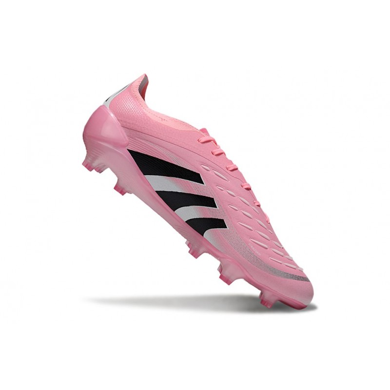 Chaussure de foot adidas Predator Elite FG Rose Noir