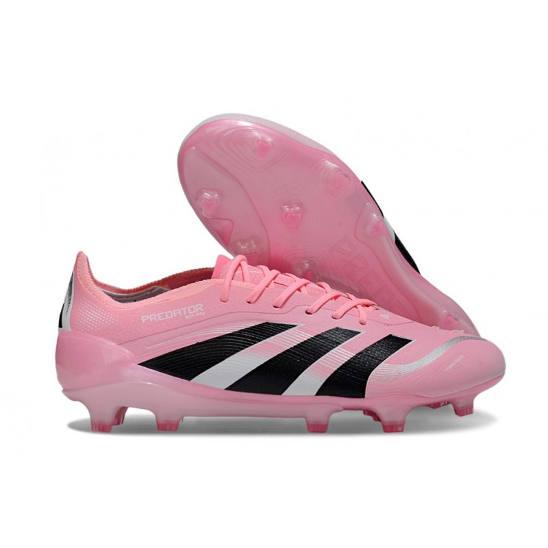 Chaussure de foot adidas Predator Elite FG Rose Noir