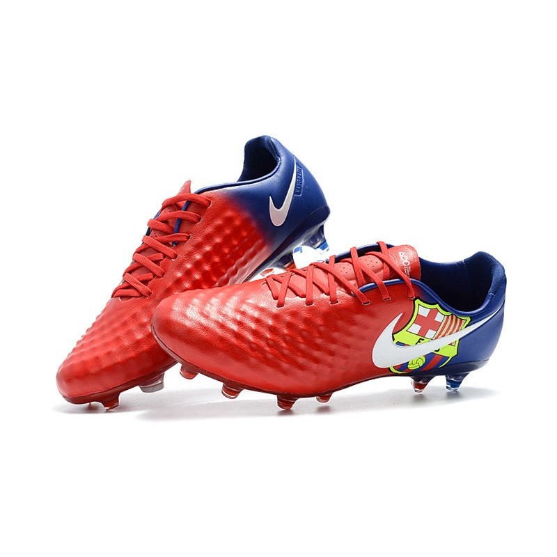 Neuf Crampon de Football Nike Magista Opus II FG pour Hommes Barcelona Rouge Bleu