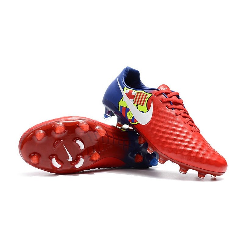 Neuf Crampon de Football Nike Magista Opus II FG pour Hommes Barcelona Rouge Bleu