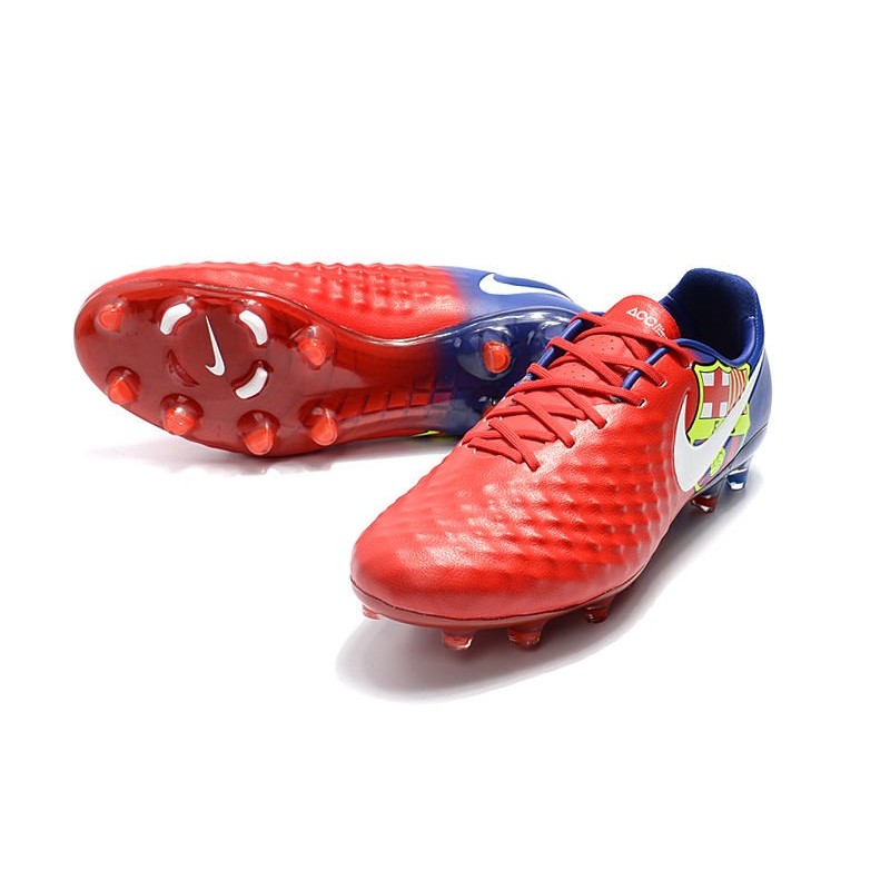 Neuf Crampon de Football Nike Magista Opus II FG pour Hommes Barcelona Rouge Bleu