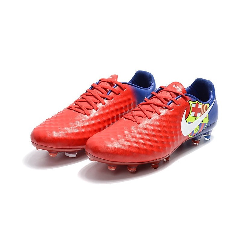 Neuf Crampon de Football Nike Magista Opus II FG pour Hommes Barcelona Rouge Bleu
