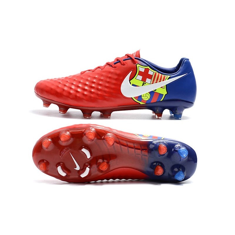 Neuf Crampon de Football Nike Magista Opus II FG pour Hommes Barcelona Rouge Bleu