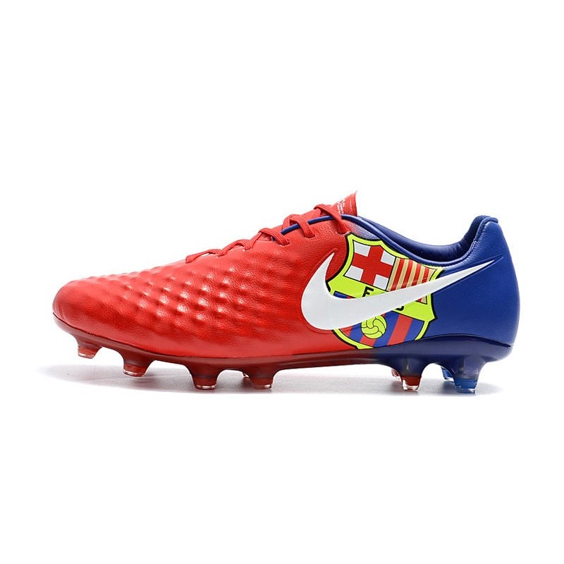 Neuf Crampon de Football Nike Magista Opus II FG pour Hommes Barcelona Rouge Bleu