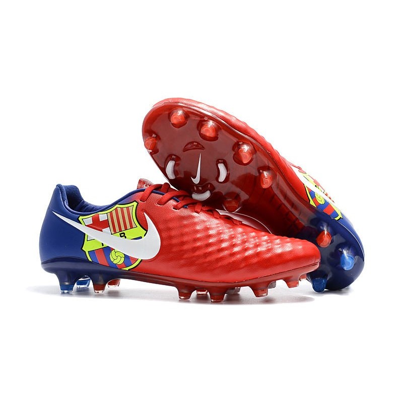 Neuf Crampon de Football Nike Magista Opus II FG pour Hommes Barcelona Rouge Bleu