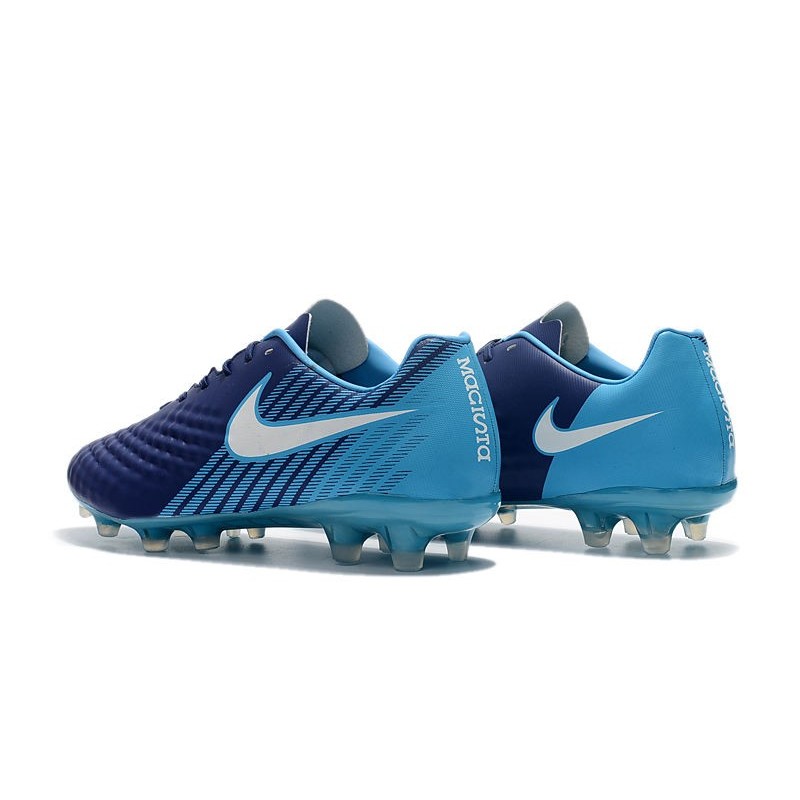 Neuf Crampon de Football Nike Magista Opus II FG pour Hommes Bleu Blanc