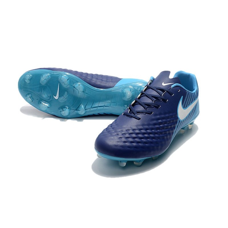 Neuf Crampon de Football Nike Magista Opus II FG pour Hommes Bleu Blanc