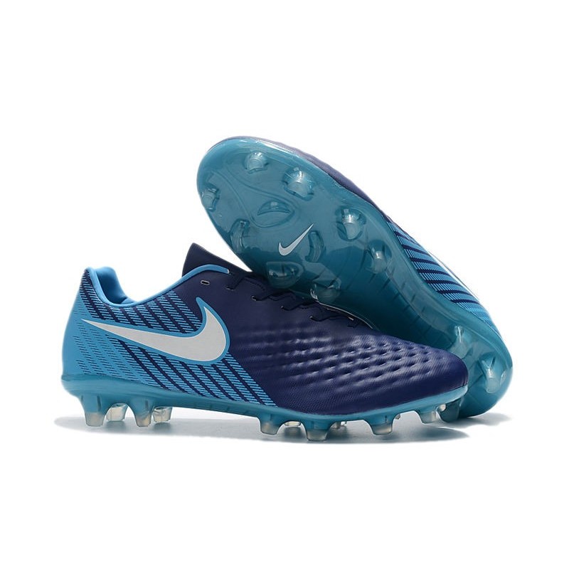 Neuf Crampon de Football Nike Magista Opus II FG pour Hommes Bleu Blanc