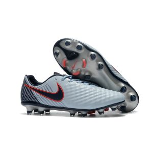 Neuf Crampon de Football Nike Magista Opus II FG pour Hommes Gris Noir Rouge