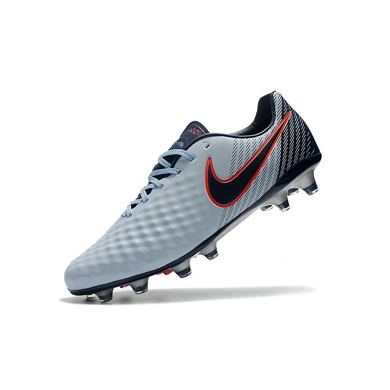 Neuf Crampon de Football Nike Magista Opus II FG pour Hommes Gris Noir Rouge