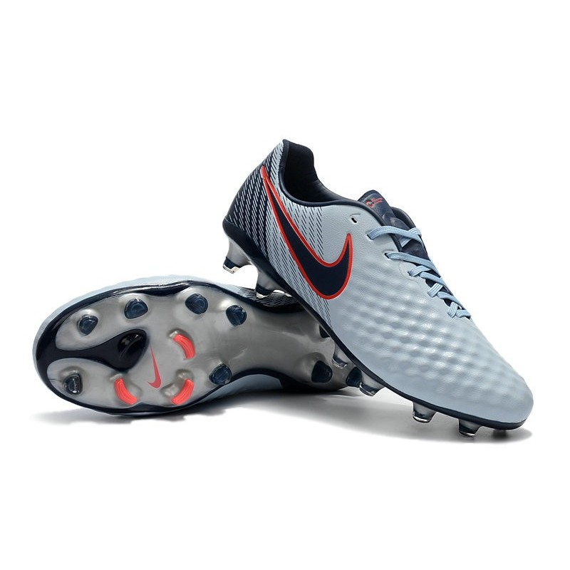 Neuf Crampon de Football Nike Magista Opus II FG pour Hommes Gris Noir Rouge