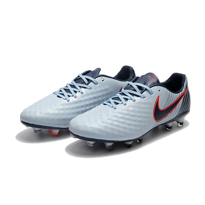 Neuf Crampon de Football Nike Magista Opus II FG pour Hommes Gris Noir Rouge