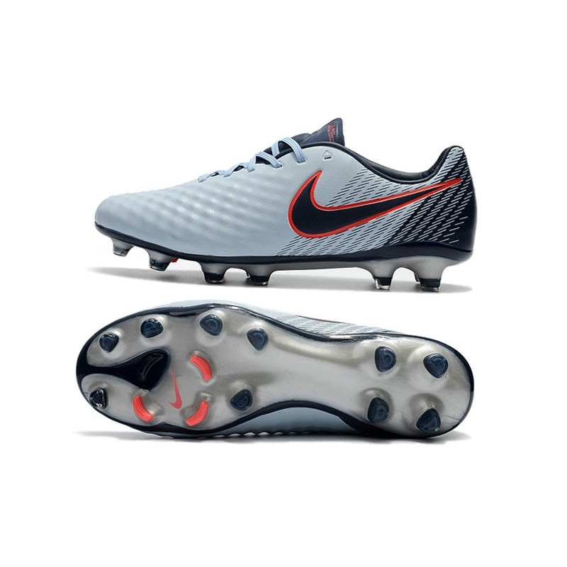 Neuf Crampon de Football Nike Magista Opus II FG pour Hommes Gris Noir Rouge