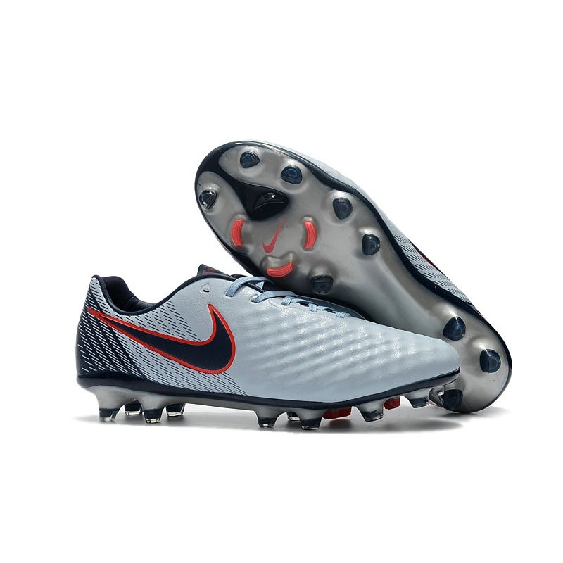 Neuf Crampon de Football Nike Magista Opus II FG pour Hommes Gris Noir Rouge