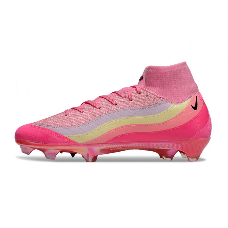Chaussure Nike Air Zoom Mercurial Superfly 10 Elite FG AM 95 Rose-1