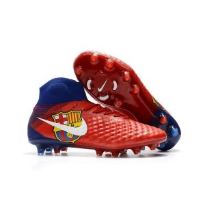 Nike Magista Obra 2 FG 2017 Crampon de Football Barcelona Rouge Bleu