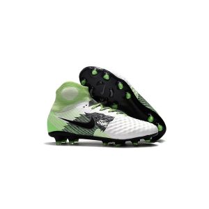Nike Magista Obra 2 FG 2017 Crampon de Football Blanc Vert Noir