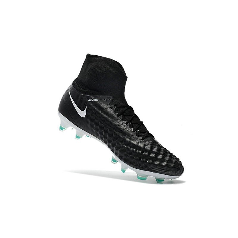 Nike Magista Obra 2 FG 2017 Crampon de Football Noir Blanc