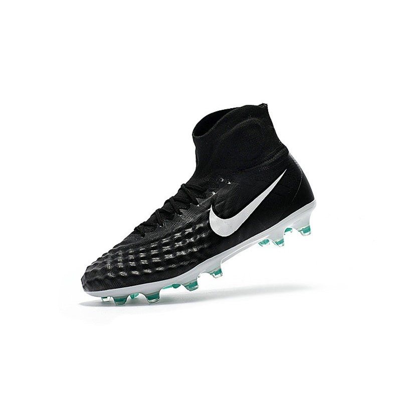 Nike Magista Obra 2 FG 2017 Crampon de Football Noir Blanc