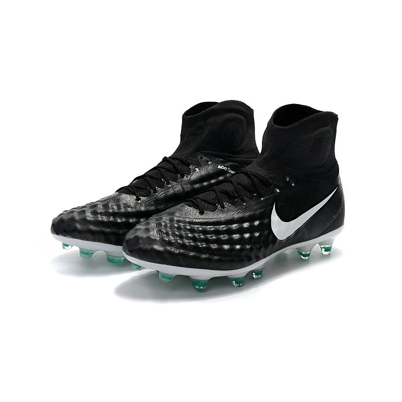 Nike Magista Obra 2 FG 2017 Crampon de Football Noir Blanc