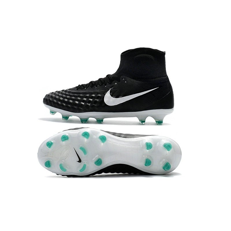 Nike Magista Obra 2 FG 2017 Crampon de Football Noir Blanc