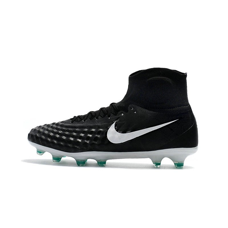 Nike Magista Obra 2 FG 2017 Crampon de Football Noir Blanc