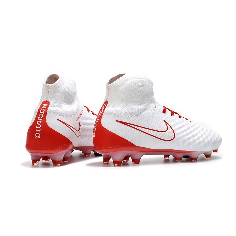 Nike Magista Obra 2 FG 2017 Crampon de Football Rouge Blanc