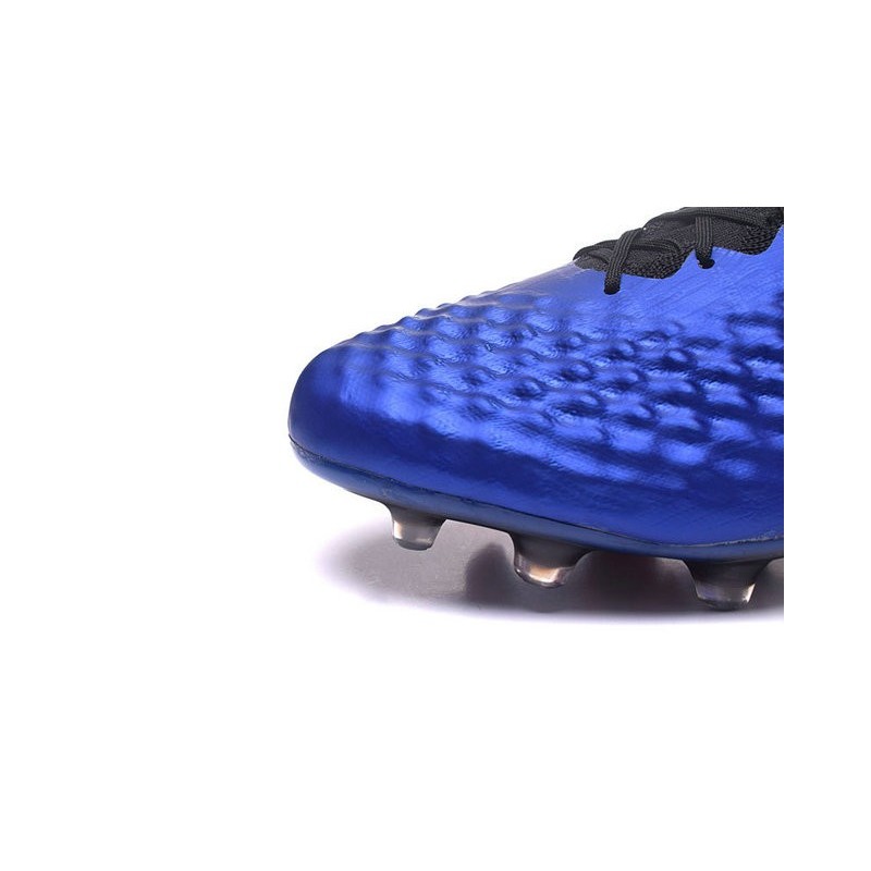 Nike Magista Obra II FG Chaussures de football Bleu Noir Orange