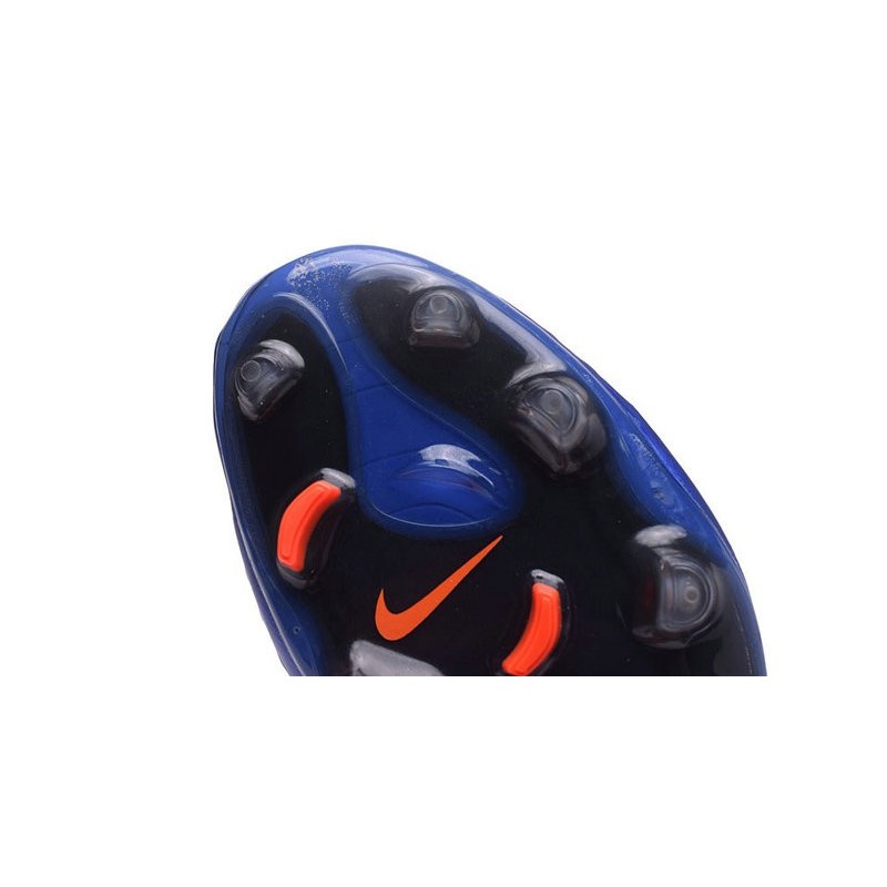 Nike Magista Obra II FG Chaussures de football Bleu Noir Orange