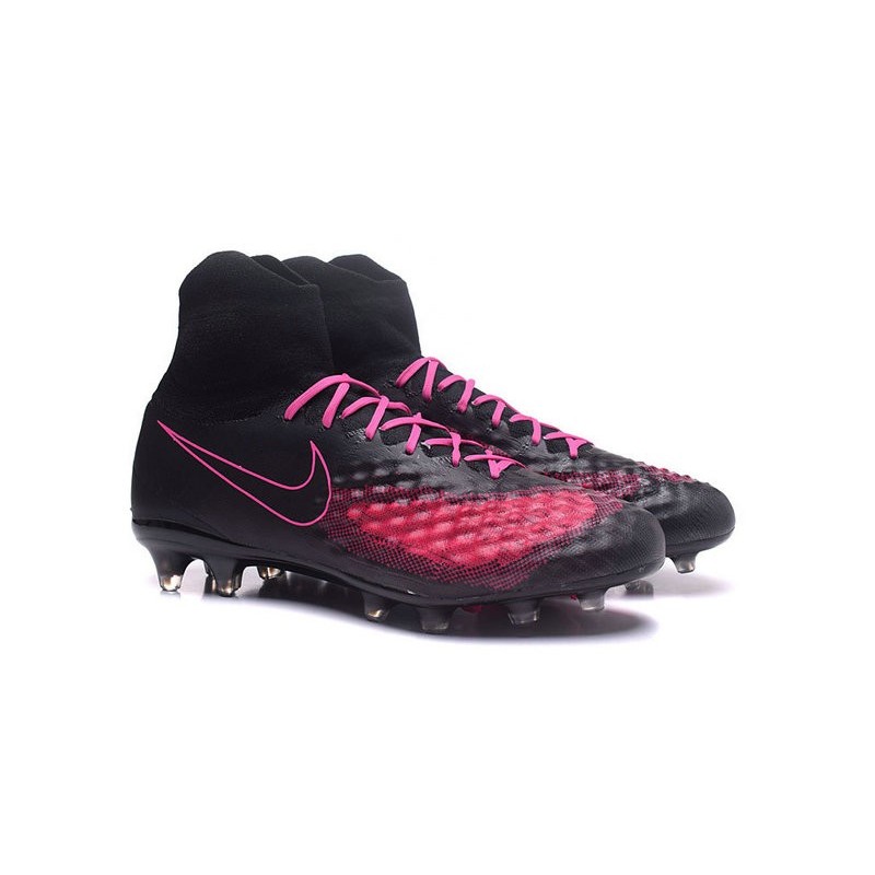 Nike Magista Obra II FG Chaussures de football Noir Rose