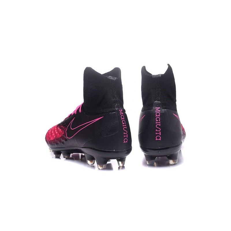 Nike Magista Obra II FG Chaussures de football Noir Rose