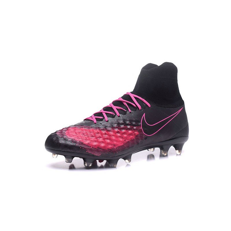 Nike Magista Obra II FG Chaussures de football Noir Rose