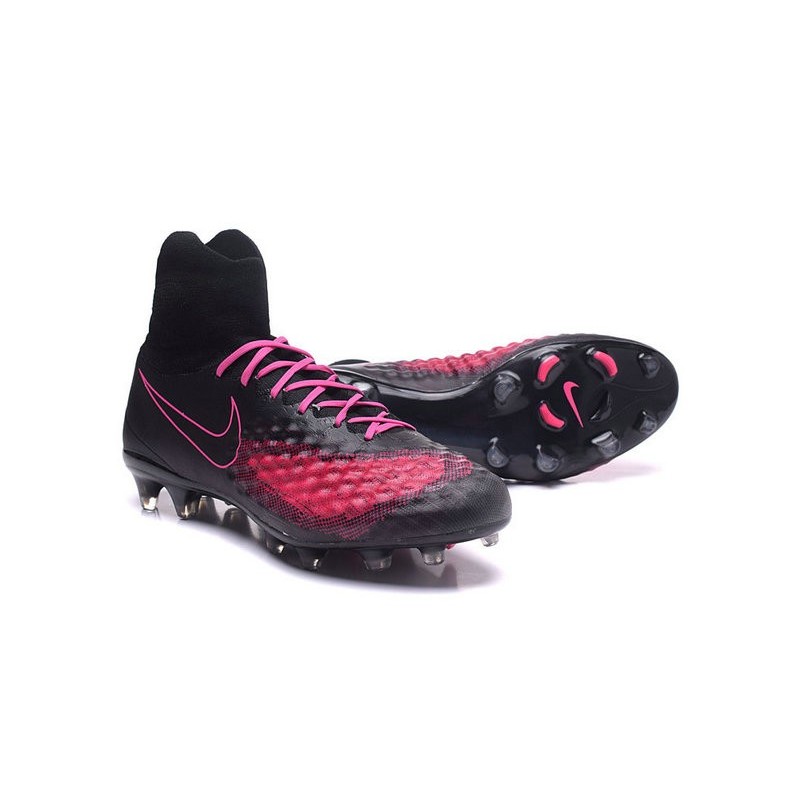 Nike Magista Obra II FG Chaussures de football Noir Rose