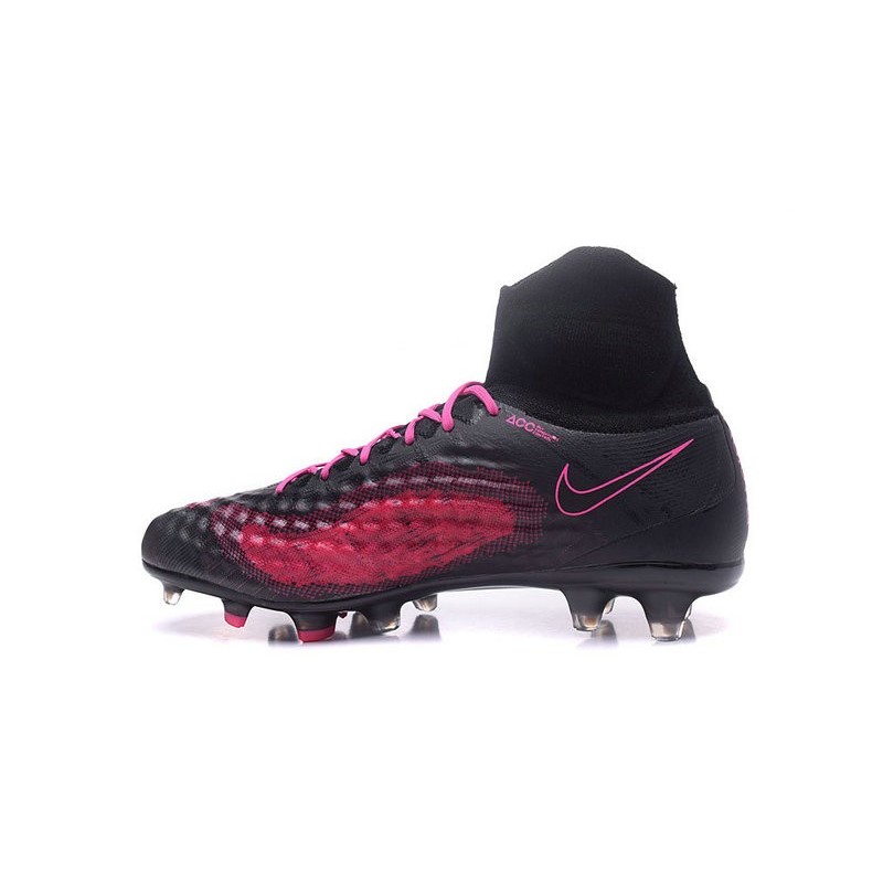 Nike Magista Obra II FG Chaussures de football Noir Rose
