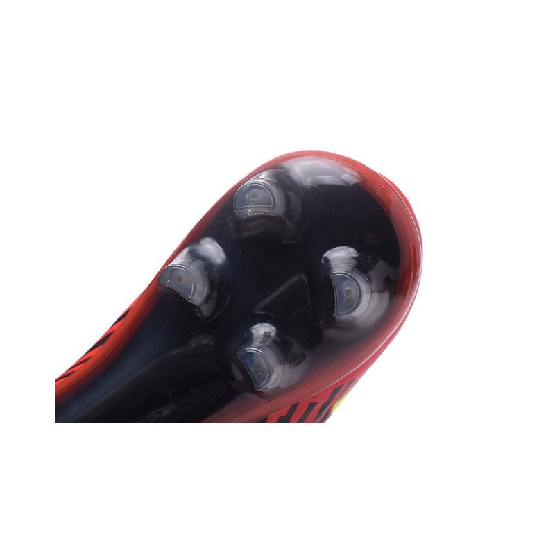 Nike Magista Obra II FG Chaussures de football Noir Rouge Jaune