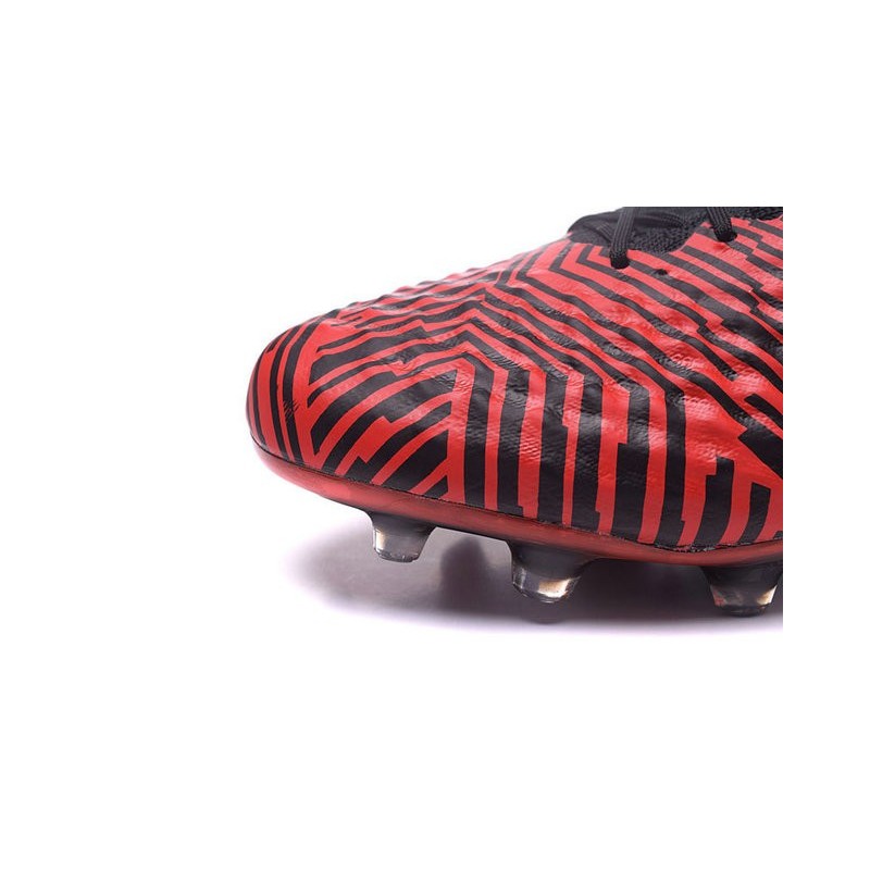 Nike Magista Obra II FG Chaussures de football Noir Rouge Jaune
