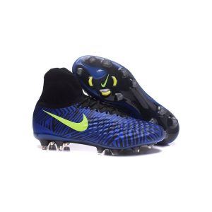 Nike Magista Obra II FG Football bottes pour hommes Bleu Noir Volt