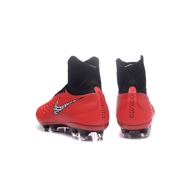 Nike Magista Obra II FG Football bottes pour hommes Rouge Noir