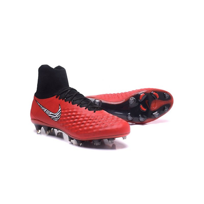 Nike Magista Obra II FG Football bottes pour hommes Rouge Noir