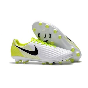 Nouveau Chaussure de Football Nike Magista Opus II FG Hommes Blanc Noir Volt